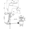 Смеситель для раковины IDEAL STANDARD Ceraflex B1707AA